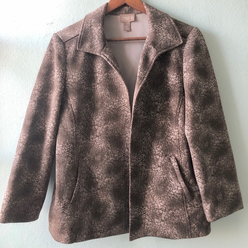 Animal print blazer